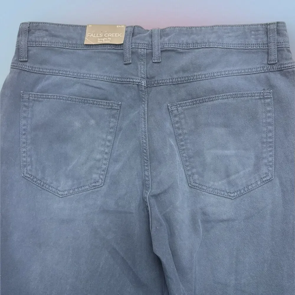 FALLS CREEK Men’s 34 x 32 Straight Leg Blue Jeans